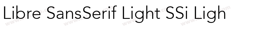 Libre SansSerif Light SSi Light字体转换